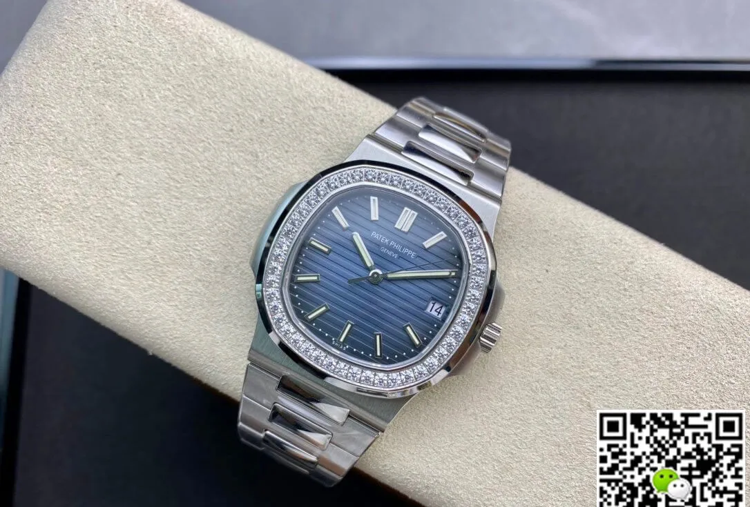 Patek Philippe Nautilus 5713 1G-010 PPF Factory 1:1 Best Edition Replica Watch V4 Blue Dial Swiss Cal.324 SC